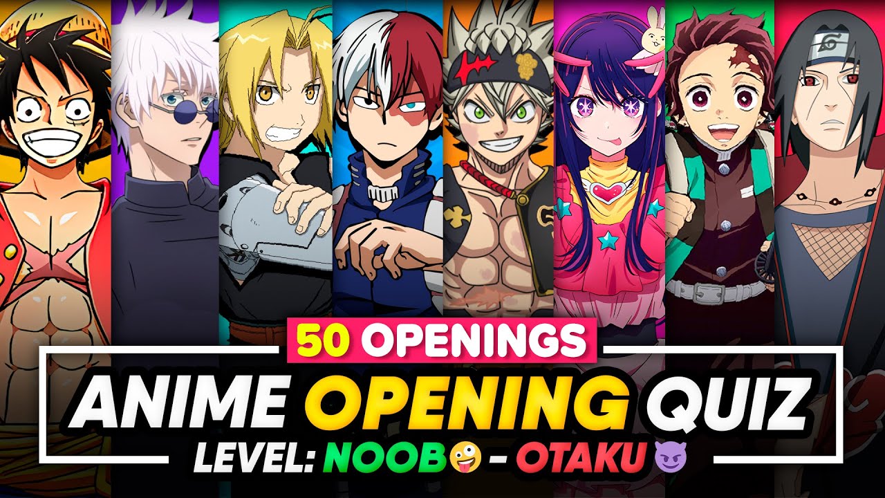 GUESS THE ANIME OPENING 🔊🔥 (Level: EASY ➜ HARD) ANIME OPENING